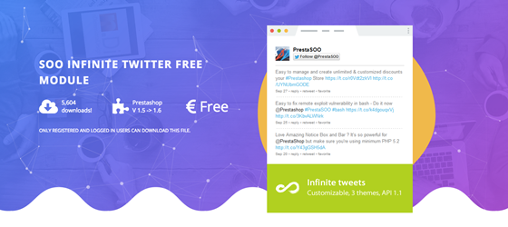 Prestashop Free modules: Prestashop Twitter Free Module